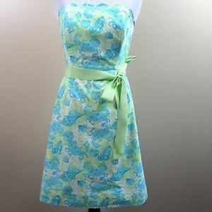Lilly Pulitzer Strapless Sea Shells dress